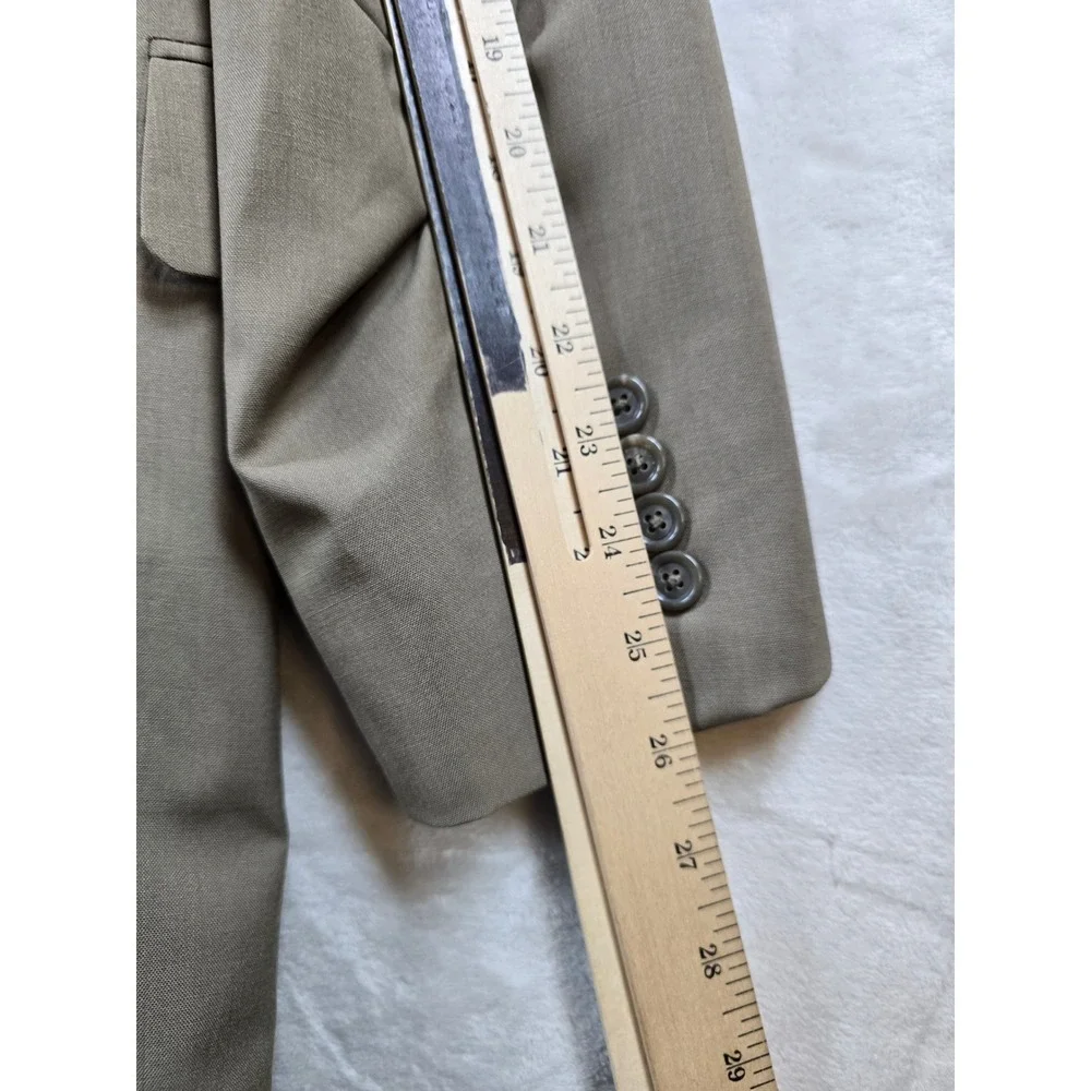 JoS A Bank Suit Mens 50R 2 Piece Pants 40x31 Taupe Wool Pleated Classic Fit